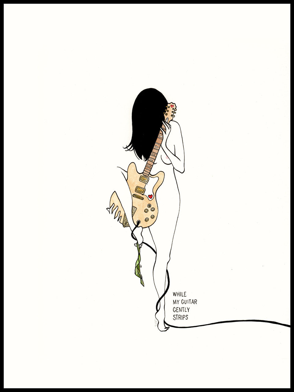 While my guitar gently strips