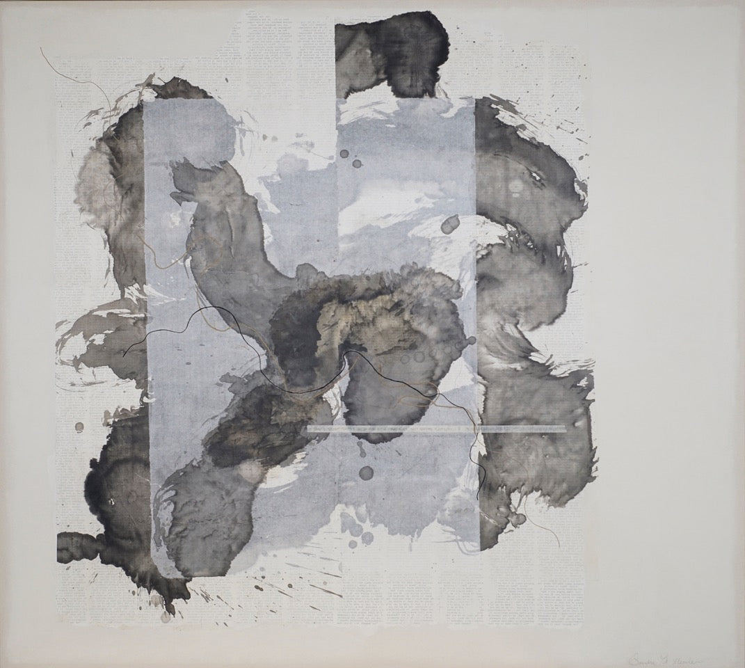 Retrouvez les oeuvres de Sandra van der Meulen chez Acid Gallery, Galerie d’art contemporaine, vieux-lille | Mixed media, ink on ricepaper, on canvas 180cm x 200 cm, 2021.