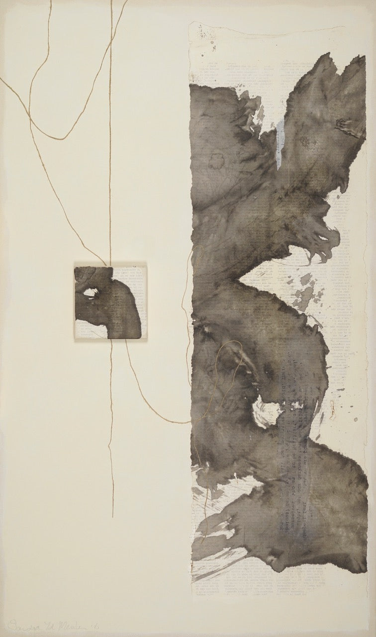 Retrouvez les oeuvres de Sandra van der Meulen chez Acid Gallery, Galerie d’art contemporaine, vieux-lille | Mixed media, ink on ricepaper, on canvas 95cm x 160cm; 2016