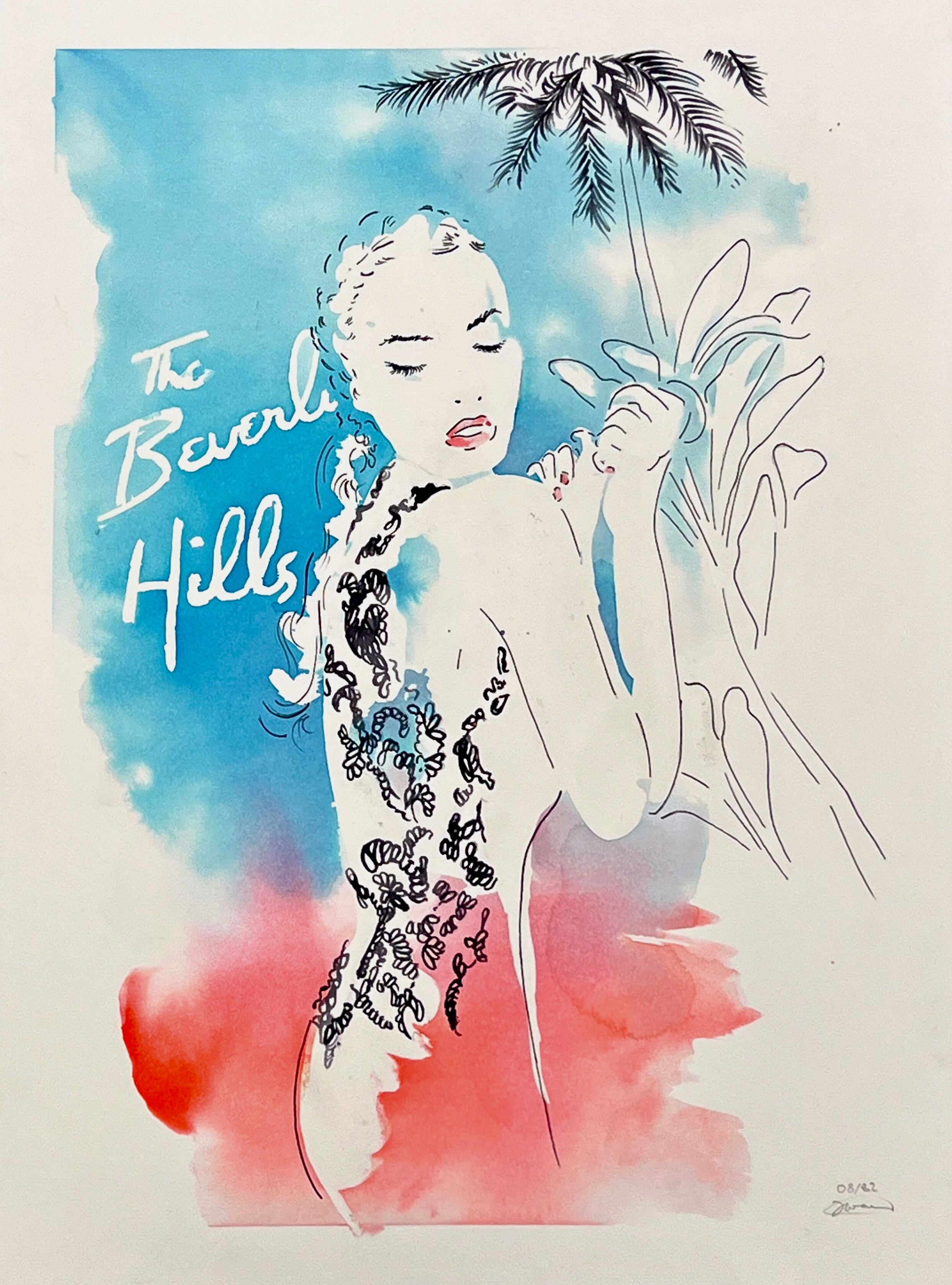 Retrouvez toutes les oeuvres de l'illustratrice Vicki Louise Ward chez Acid Gallery, galerie d'art contemporain dans le Vieux-Lille | Los Angeles collection Aquarelle 30X40 cm