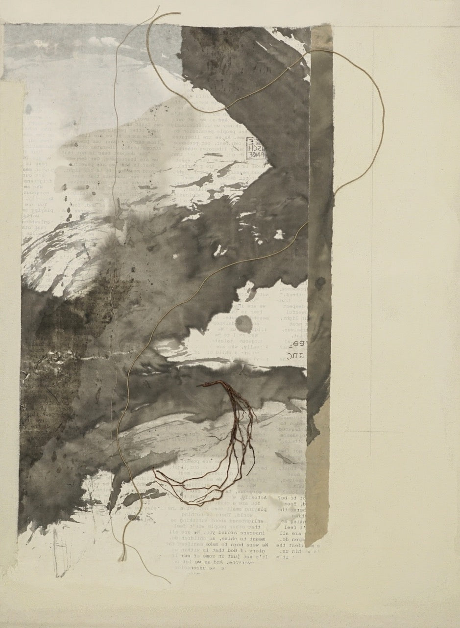 Retrouvez les oeuvres de Sandra van der Meulen chez Acid Gallery, Galerie d’art contemporaine, vieux-lille | Mixed media, ink on ricepaper, on canvas 65cm x 84cm; 2022