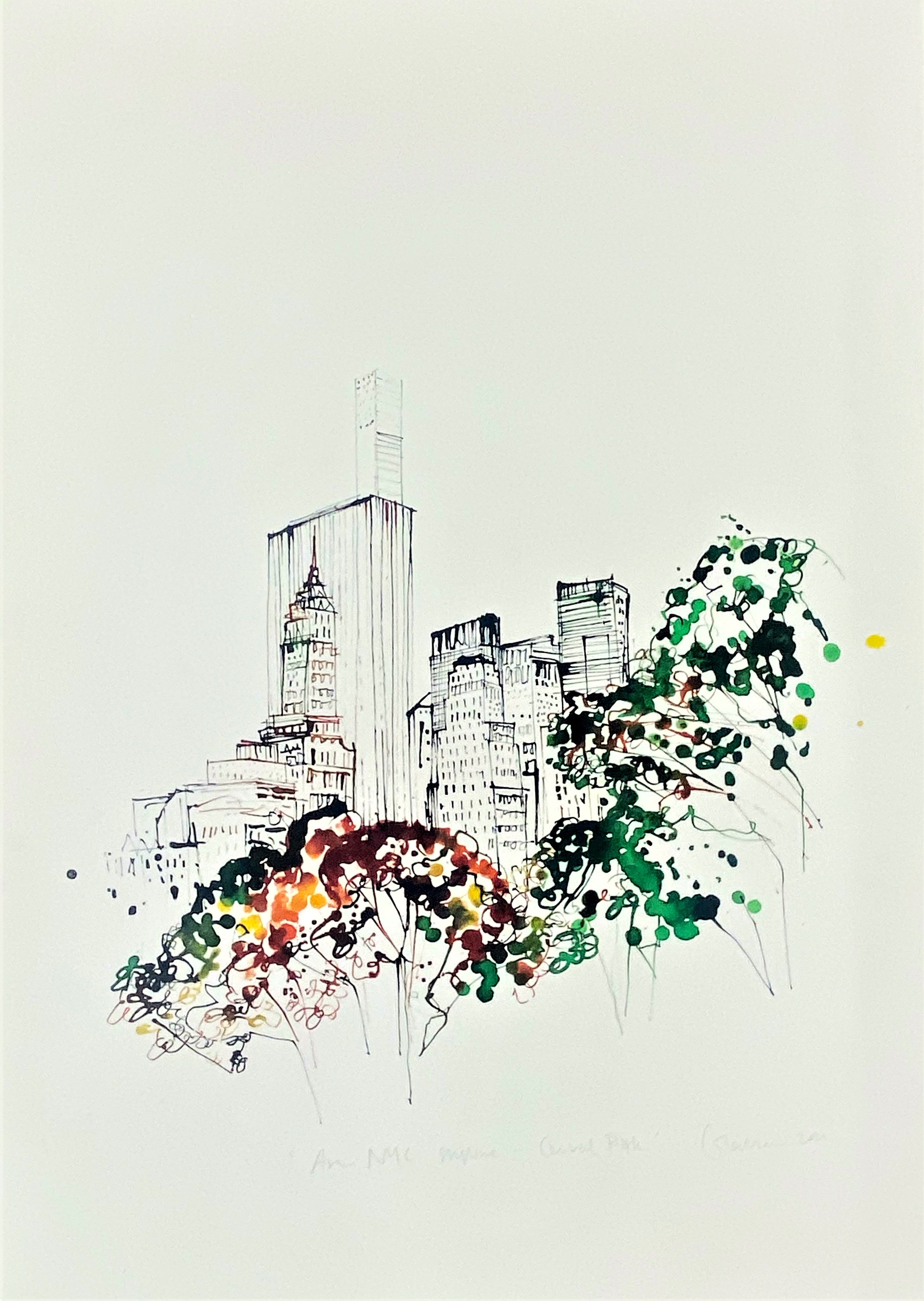 Retrouvez cette oeuvre de Caroline Tomlinson chez Acid Gallery. Encre et peinture Aquarelle Ink and Aquarel Paint Dimensions 50 x 70 cm Unique 500€ encadré