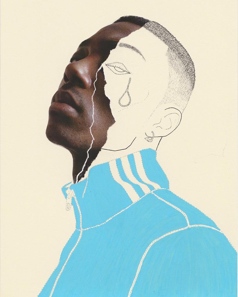 Emmanuel Unaji “Self Portrait, Mind - Adidas Triptych I”