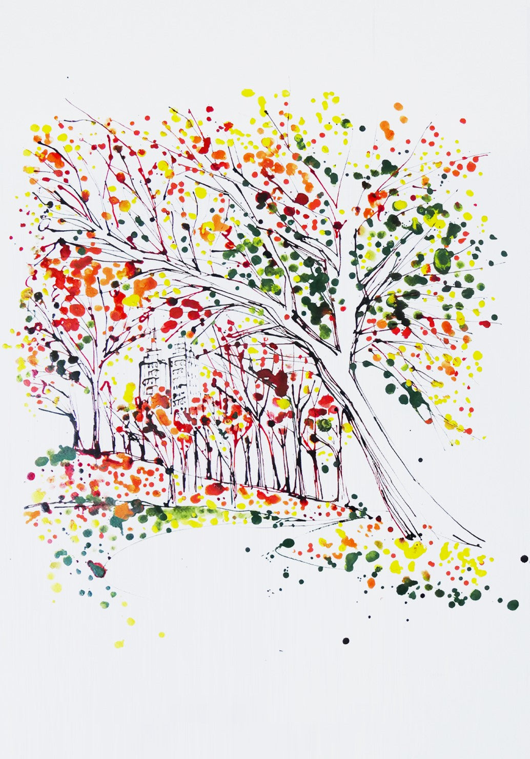 Retrouvez cette oeuvre de Caroline Tomlinson chez Acid Gallery. Encre et peinture Aquarelle Ink and Aquarelle Paint Dimensions 50 x 70 cm Unique 500 € encadré