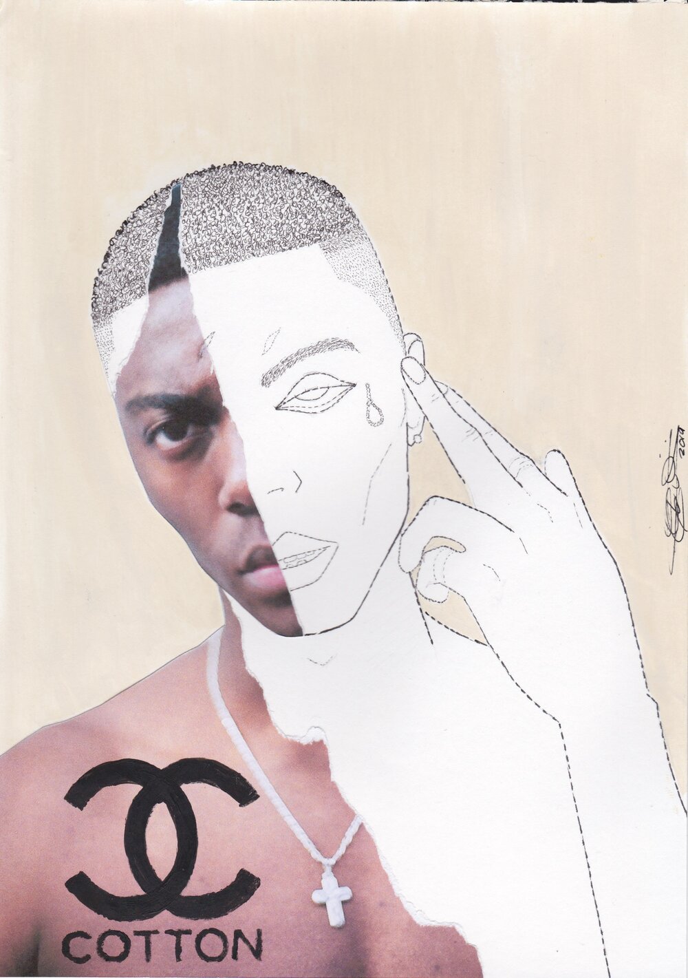 Retrouvez chez Acid Gallery les oeuvres de Emmanuel Unaji, galerie d'art contemporain, Vieux Lille | Acrylique, aquarelle, plume et collage sur papier Acrylic, watercolour, pen and collage on paper Dimensions 21 x 29,7 cm