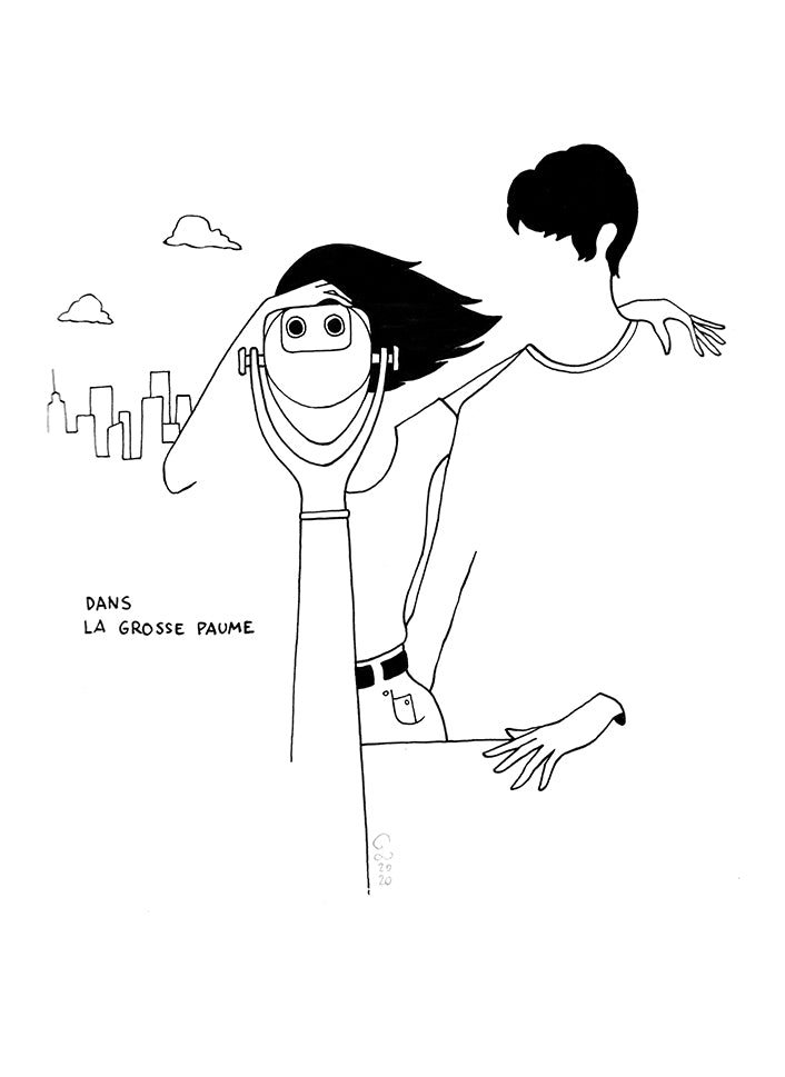 Retrouvez chez Acid Gallery les oeuvres de Petites Luxures, galerie d'art contemporain, Vieux Lille | Encre de Chine sur papier Indian ink on paper Dimensions dessin A4 21 x 29,7 cm Encadré 43 x 53 cm 2019