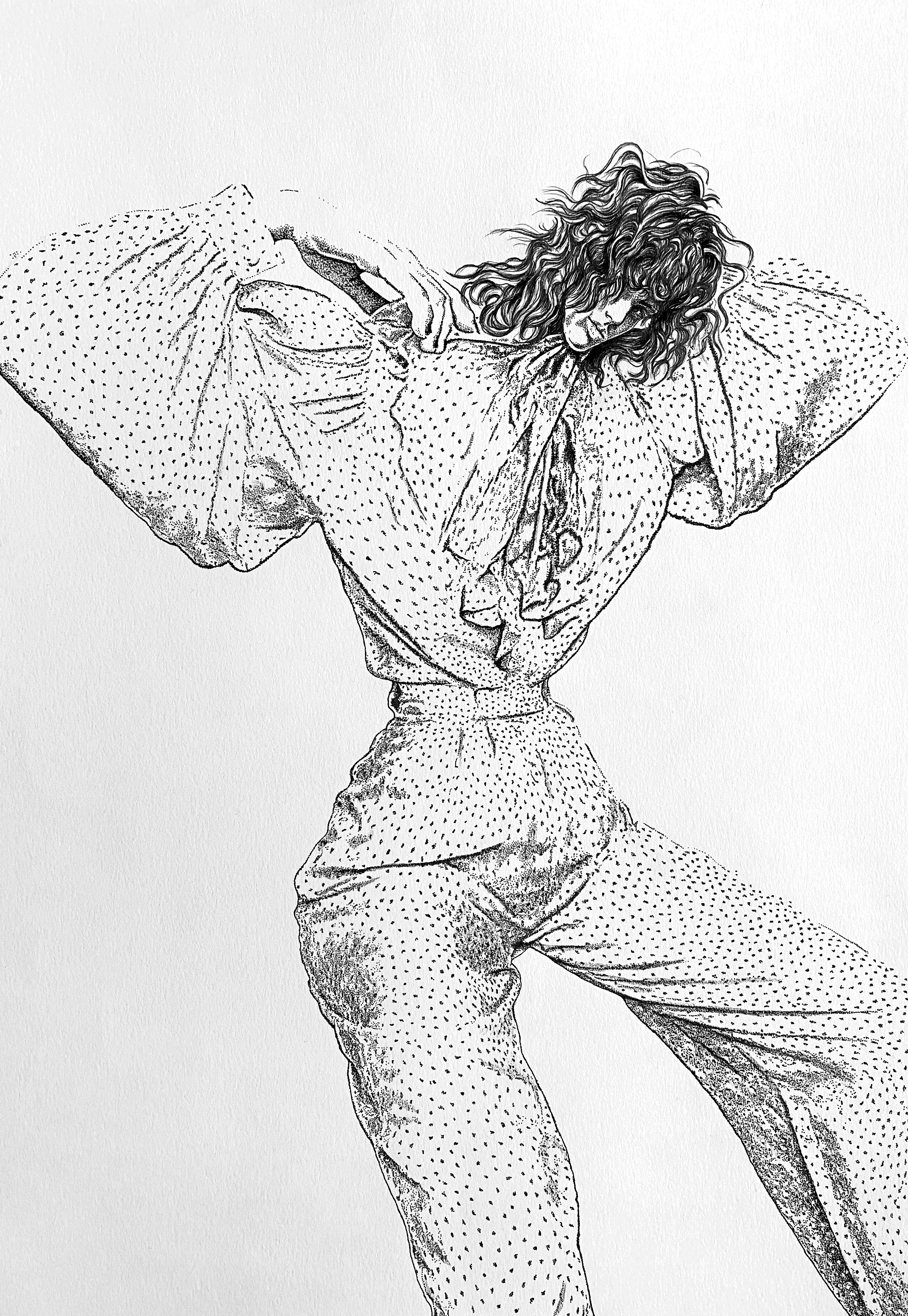 Retrouvez chez Acid Gallery les oeuvres de Franziska Schütz, galerie d'art contemporain, Vieux Lille | Pigment liner et crayon sur papier 180g / m2Pigment liner and pencil on paper 180g/m2Dimensions A3 29,7 x 42 cm Unique 2020