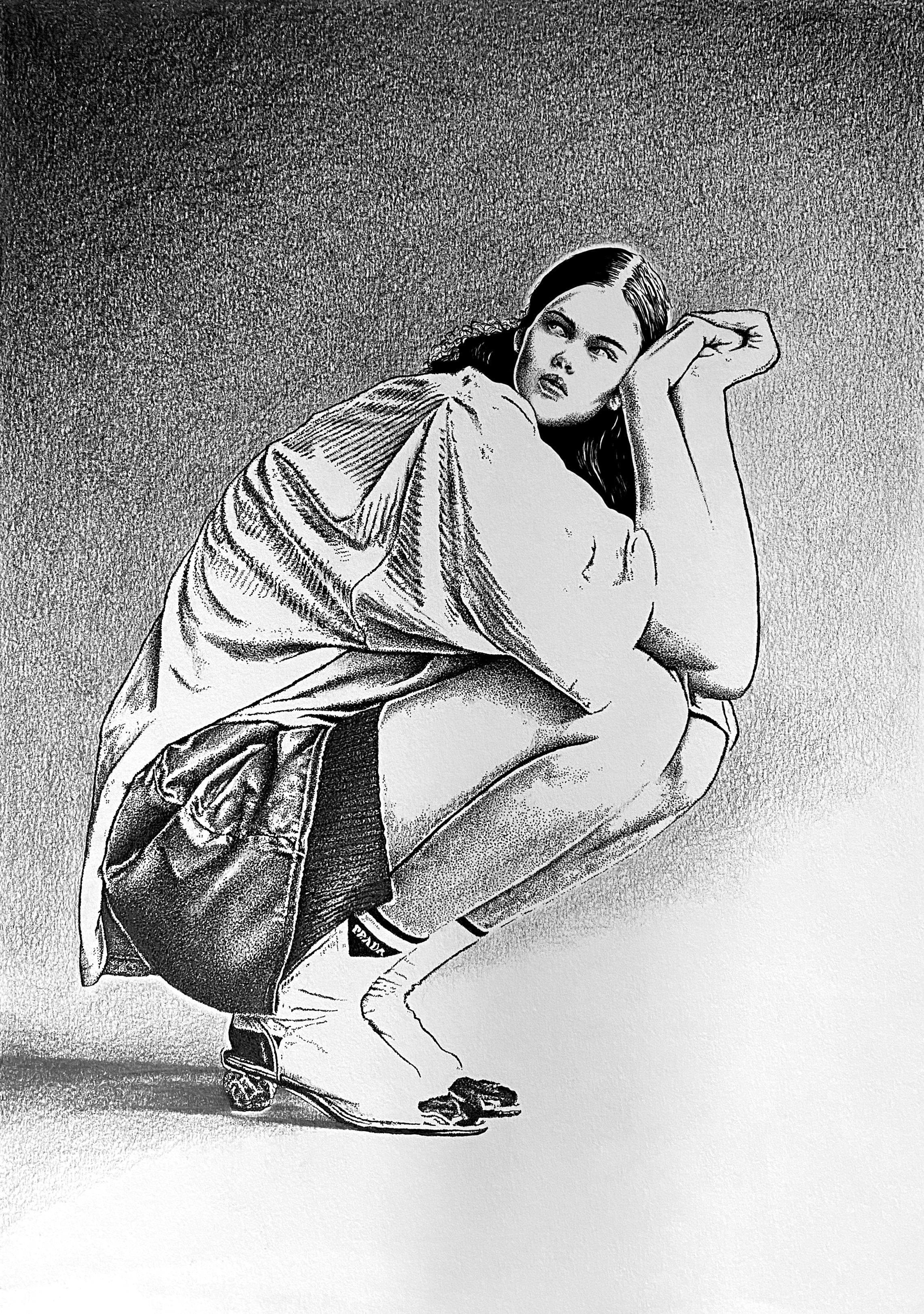 Retrouvez chez Acid Gallery les oeuvres de Franziska Schütz, galerie d'art contemporain, Vieux Lille | Pigment liner et crayon sur papier 180g / m2Pigment liner and pencil on paper 180g/m2Dimensions A3 29,7 x 42 cm Unique 2020