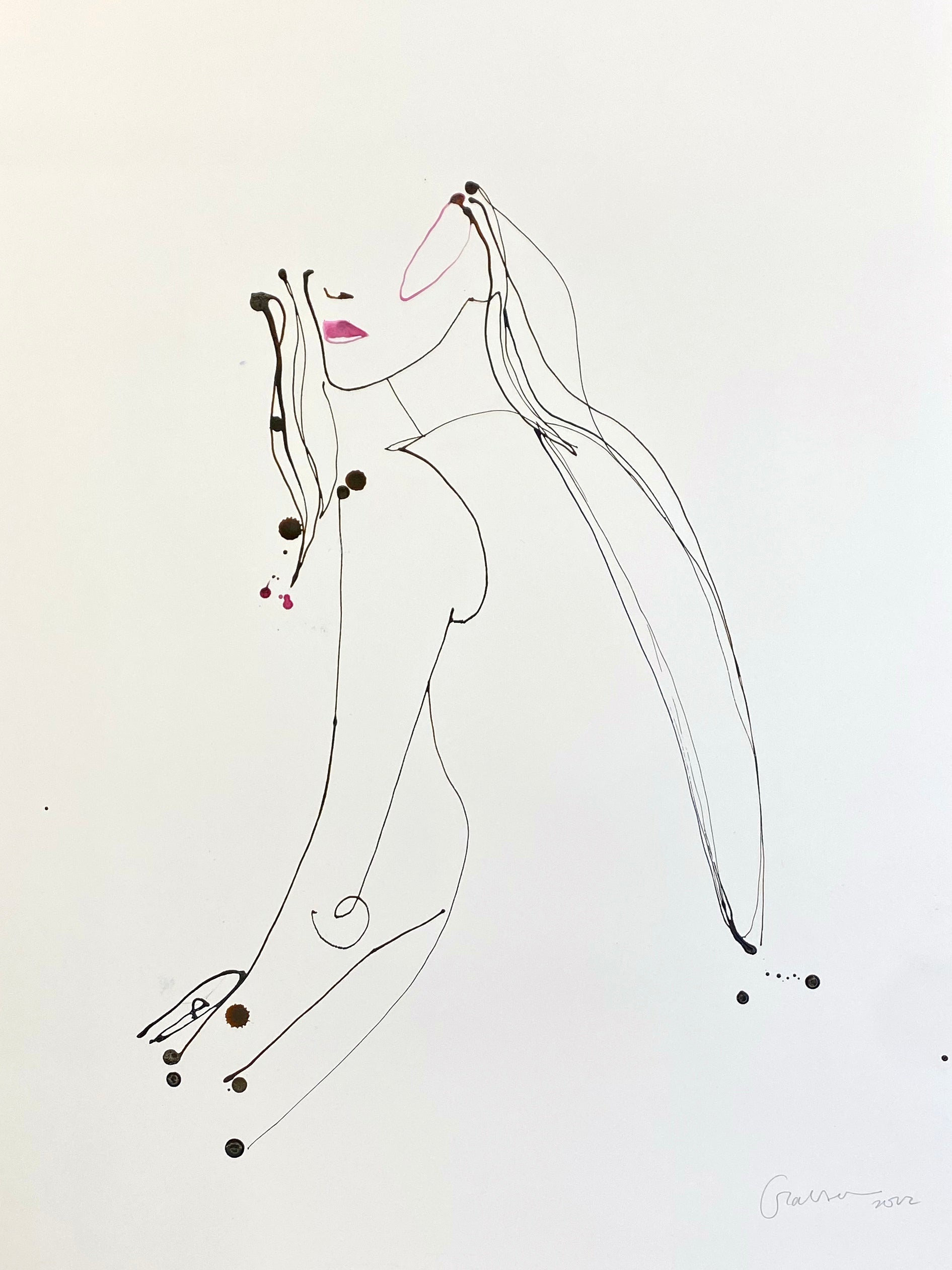Retrouvez cette oeuvre de Caroline Tomlinson chez Acid Gallery. Encre et peinture Aquarelle Ink and Aquarelle Paint Dimensions 50 x 70 cm Unique 500 € encadré