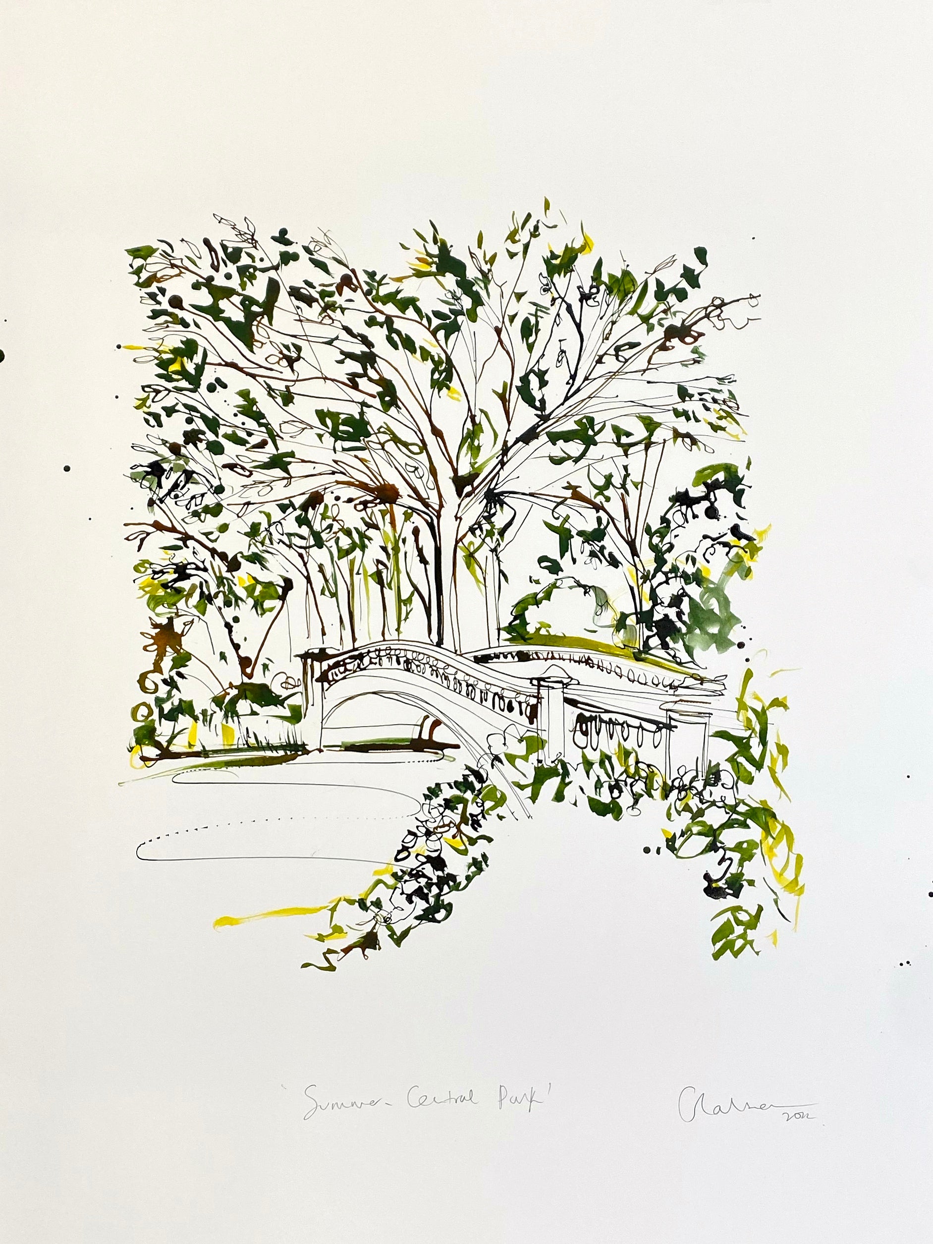 Retrouvez cette oeuvre de Caroline Tomlinson chez Acid Gallery. Encre et peinture Aquarelle Ink and Aquarelle Paint Dimensions 50 x 70 cm Unique 500 € encadré