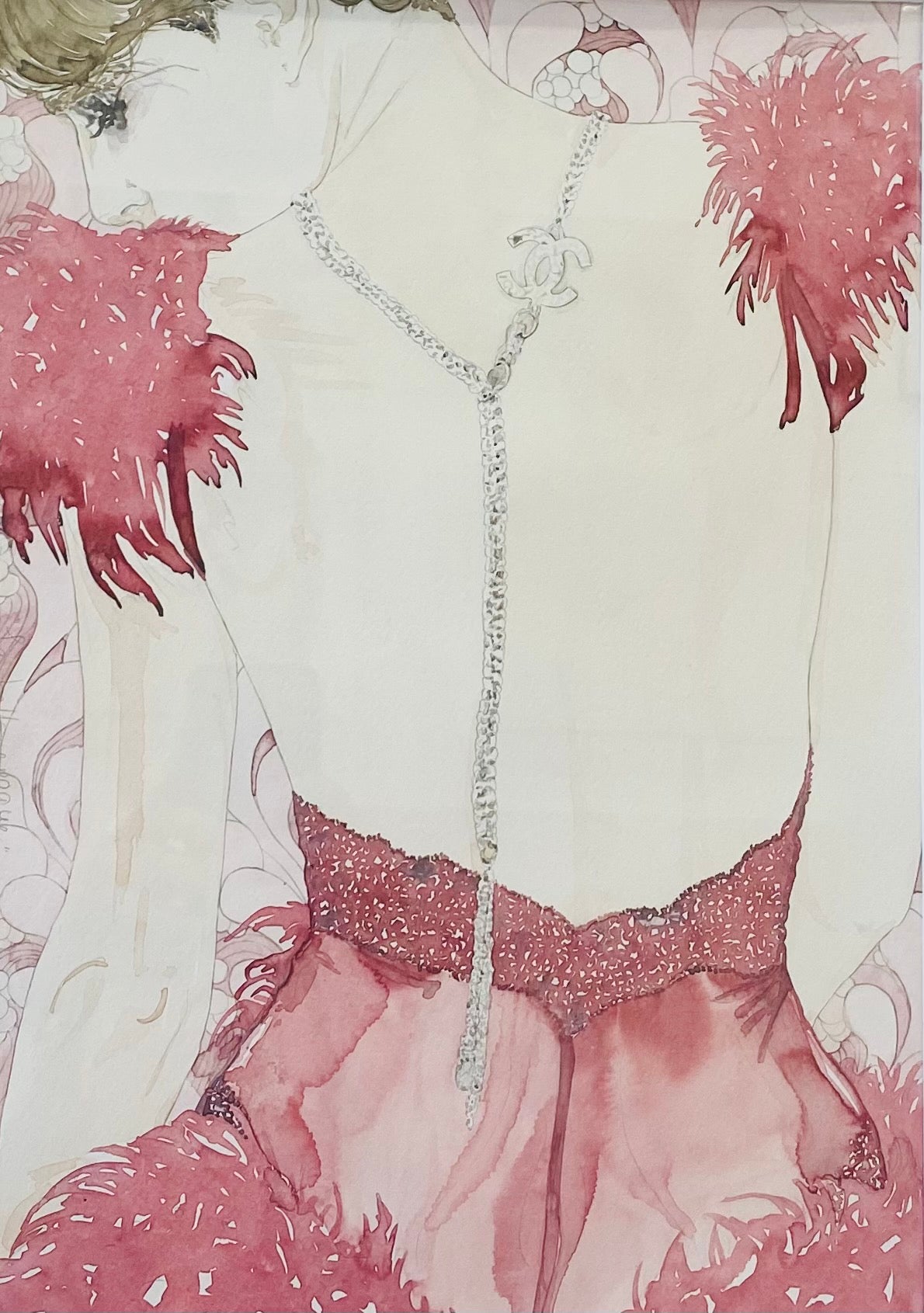 Retrouvez chez Acid Gallery les oeuvres de Melanie De Jong, galerie d'art contemporain, Vieux Lille | Aquarelle sur papier Watercolor on paper A3 encadré en 50 x 70 cm Unique 2021
