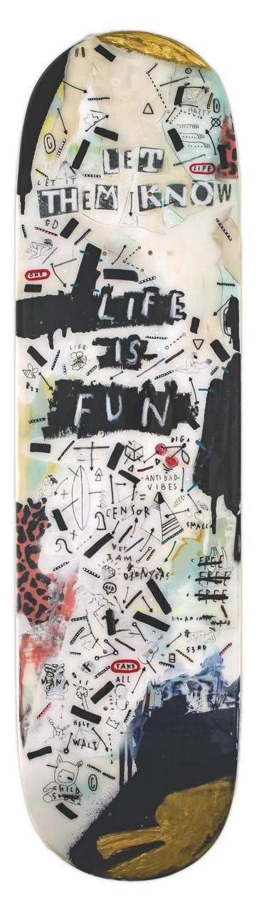 Sebastien Dominici « Let them know » - 2021 - Mixed Media & Resin - 21,5x81 cm