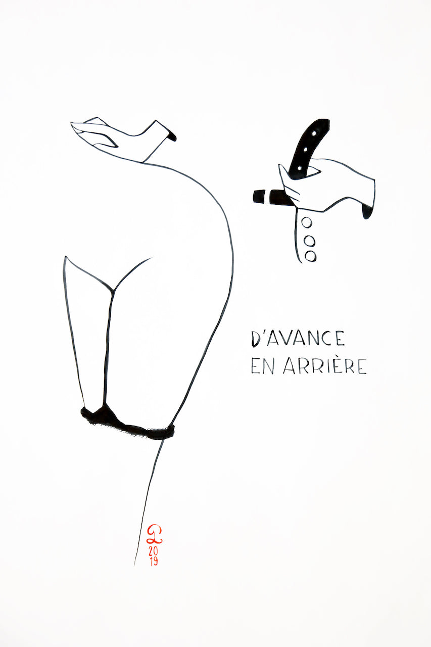 Retrouvez chez Acid Gallery les oeuvres de Petites Luxures, galerie d'art contemporain, Vieux Lille | Encre de Chine sur Papier Indian ink on paper Dimensions 84 x 124 cm 2019
