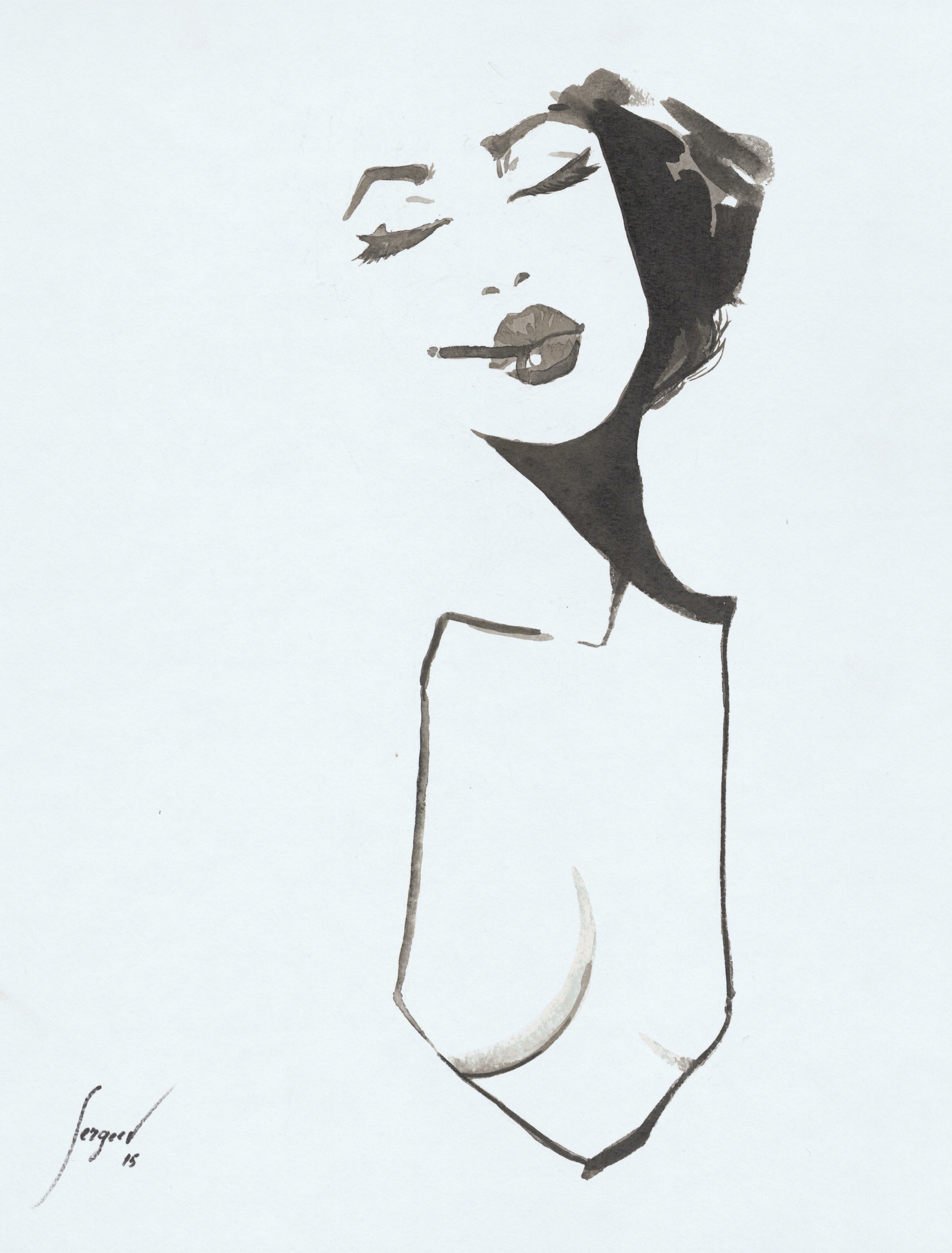 Retrouvez chez Acid Gallery les oeuvres de Max Sergeev galerie d'art contemporain, Vieux Lille | Encre sur papier Ink on paper Dimensions A3 29,7 x 42 cm Unique 2019