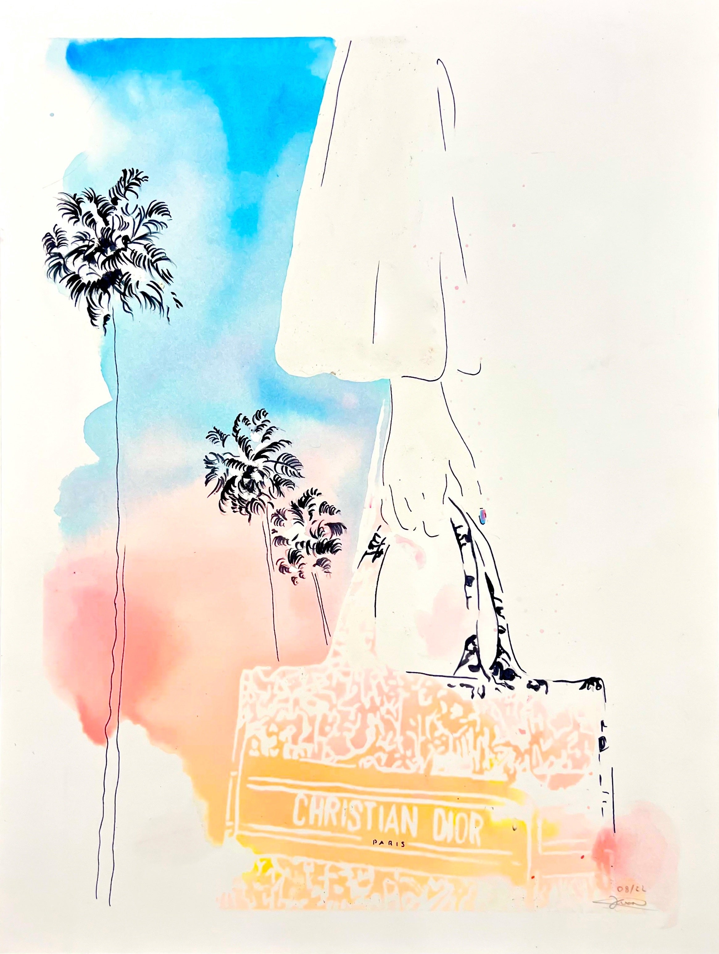 Retrouvez toutes les oeuvres de l'illustratrice Vicki Louise Ward chez Acid Gallery, galerie d'art contemporain dans le Vieux-Lille | Los Angeles collection Aquarelle 30X40 cm