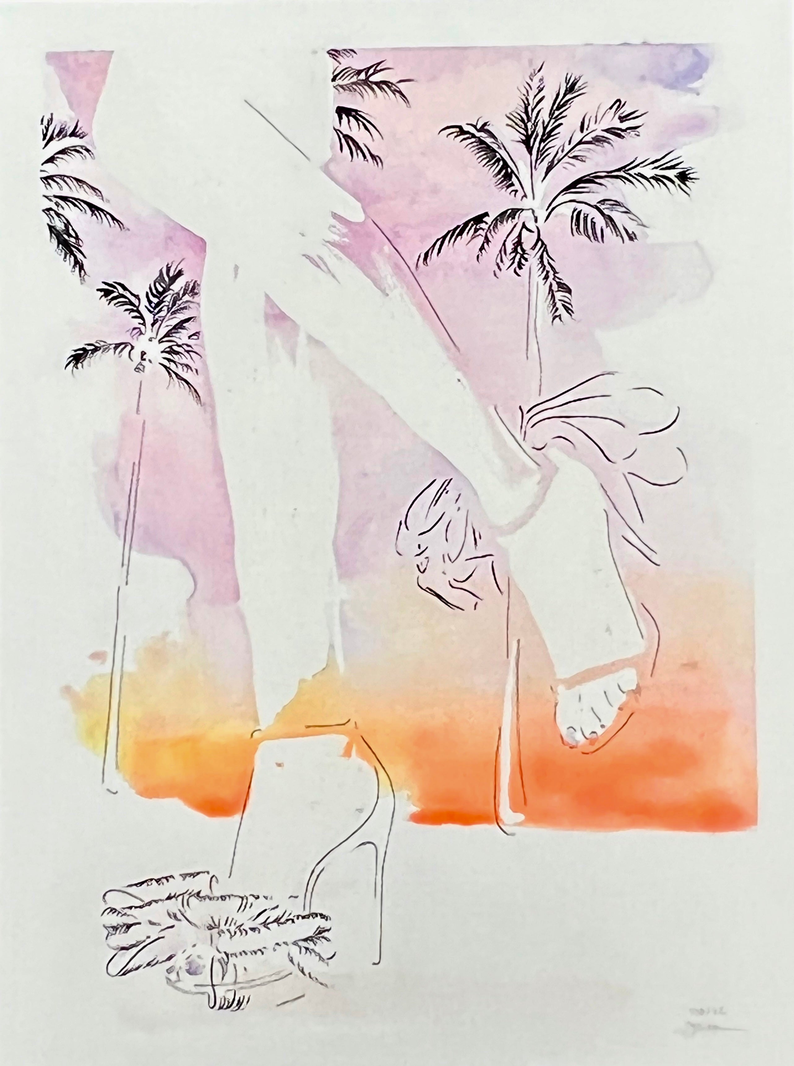 Retrouvez toutes les oeuvres de l'illustratrice Vicki Louise Ward chez Acid Gallery, galerie d'art contemporain dans le Vieux-Lille | Los Angeles collection Aquarelle 30X40 cm