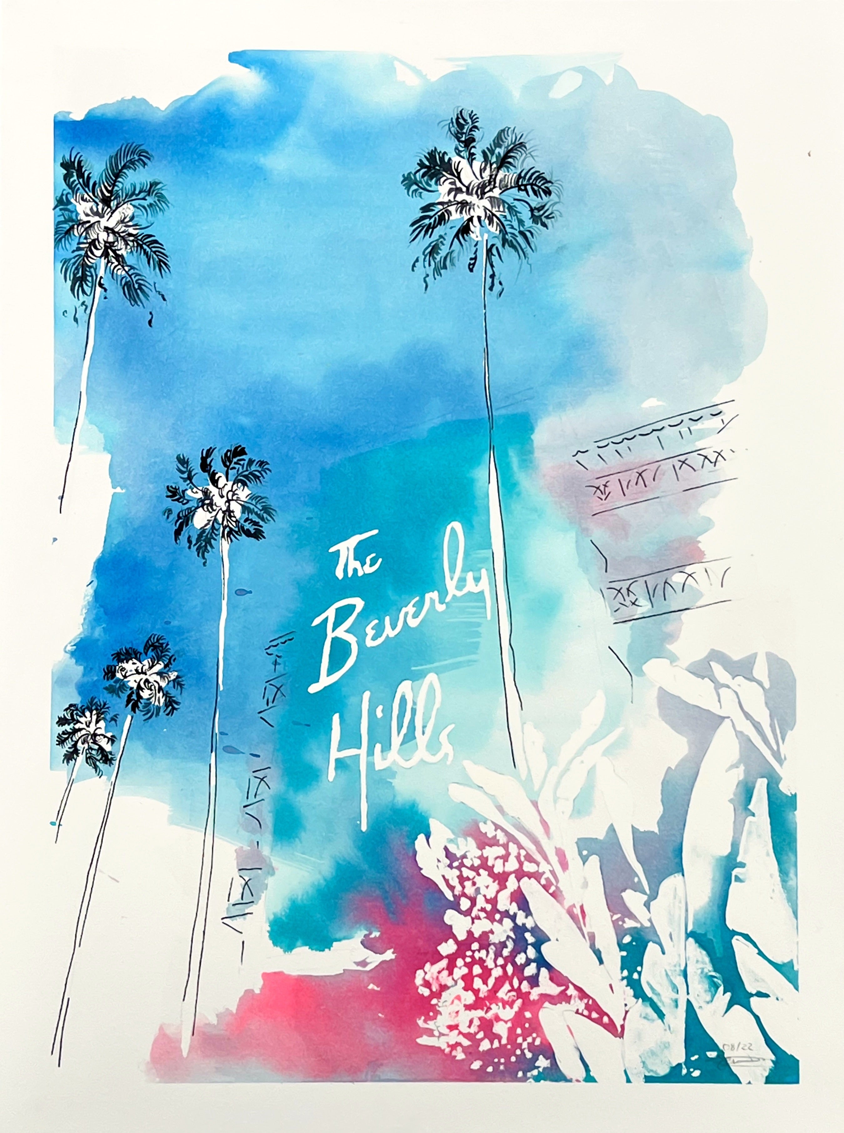 Retrouvez toutes les oeuvres de l'illustratrice Vicki Louise Ward chez Acid Gallery, galerie d'art contemporain dans le Vieux-Lille | Los Angeles collection Aquarelle 30X40 cm