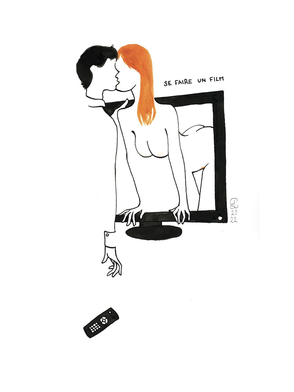 Retrouvez chez Acid Gallery les oeuvres de Petites Luxures, galerie d'art contemporain, Vieux Lille | Encre de Chine sur papier India ink on paper A4 21 x 29,7 cm 43 x 53 cm encadré