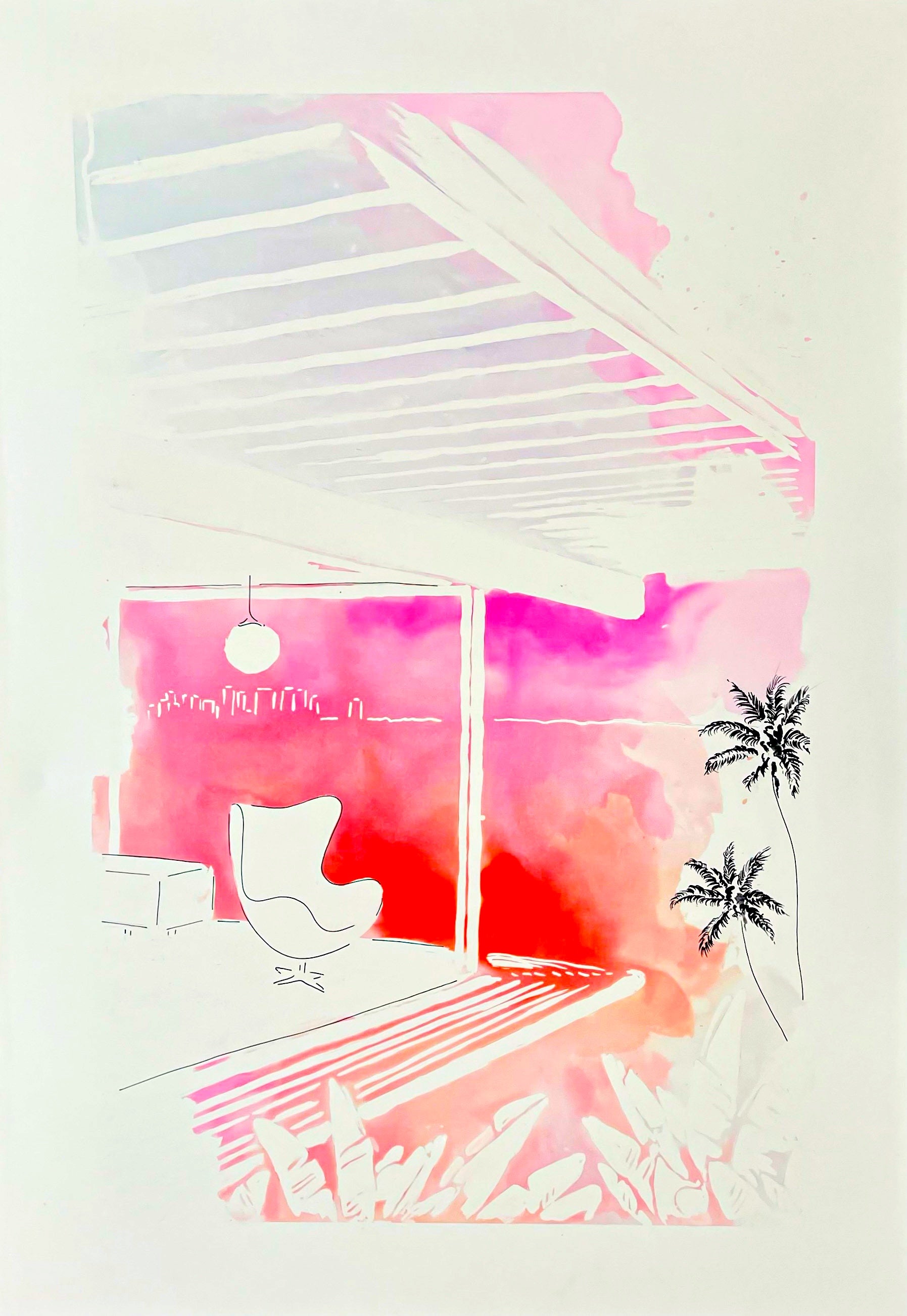 Retrouvez toutes les oeuvres de l'illustratrice Vicki Louise Ward chez Acid Gallery, galerie d'art contemporain dans le Vieux-Lille | Los Angeles collection Aquarelle 70X100