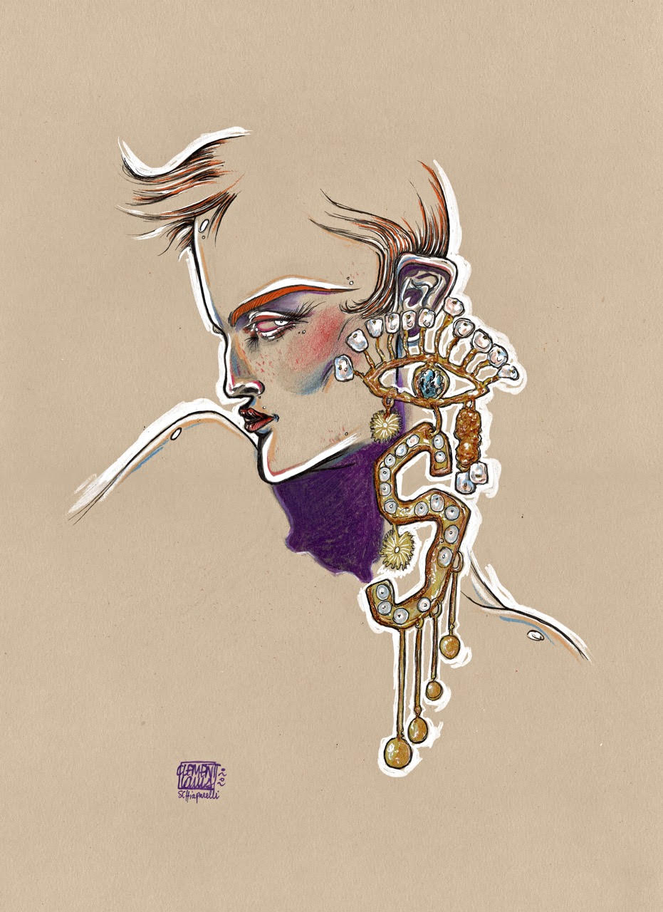 Retrouvez cette oeuvre de Clément Louis chez Acid Gallery.  Techniques mixtes sur papier Mixed media on paper Dimensions A3 29,7 x 42 cm Unique 2020