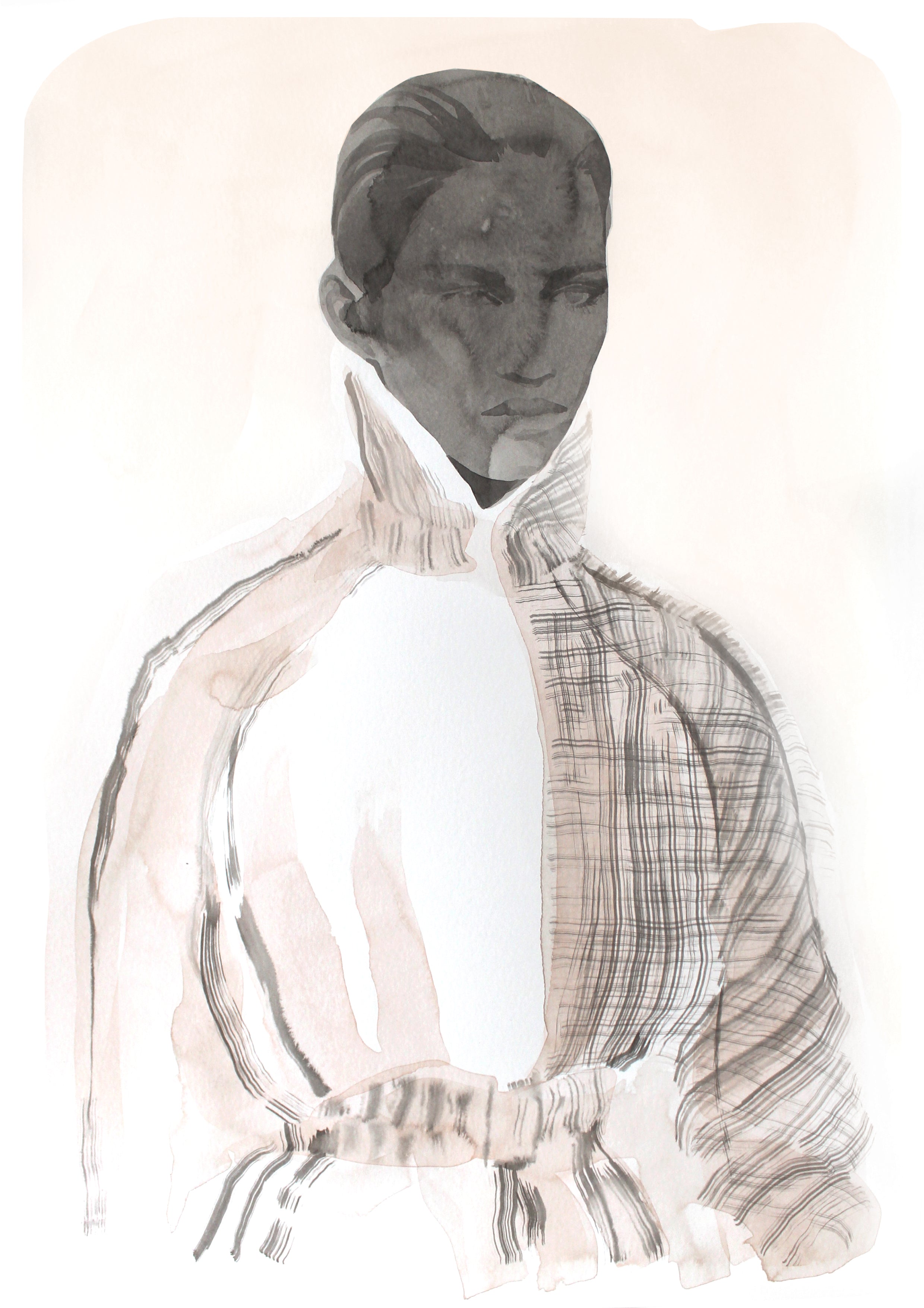 Retrouvez chez Acid Gallery les oeuvres de Joanna Layla, galerie d'art contemporain, Vieux Lille | Indian ink, clay paint on watercolour paper Encre de Chine et peinture à l'argile sur du papier aquarelle Dimensions 29,7 x 42 cm Mai 2020