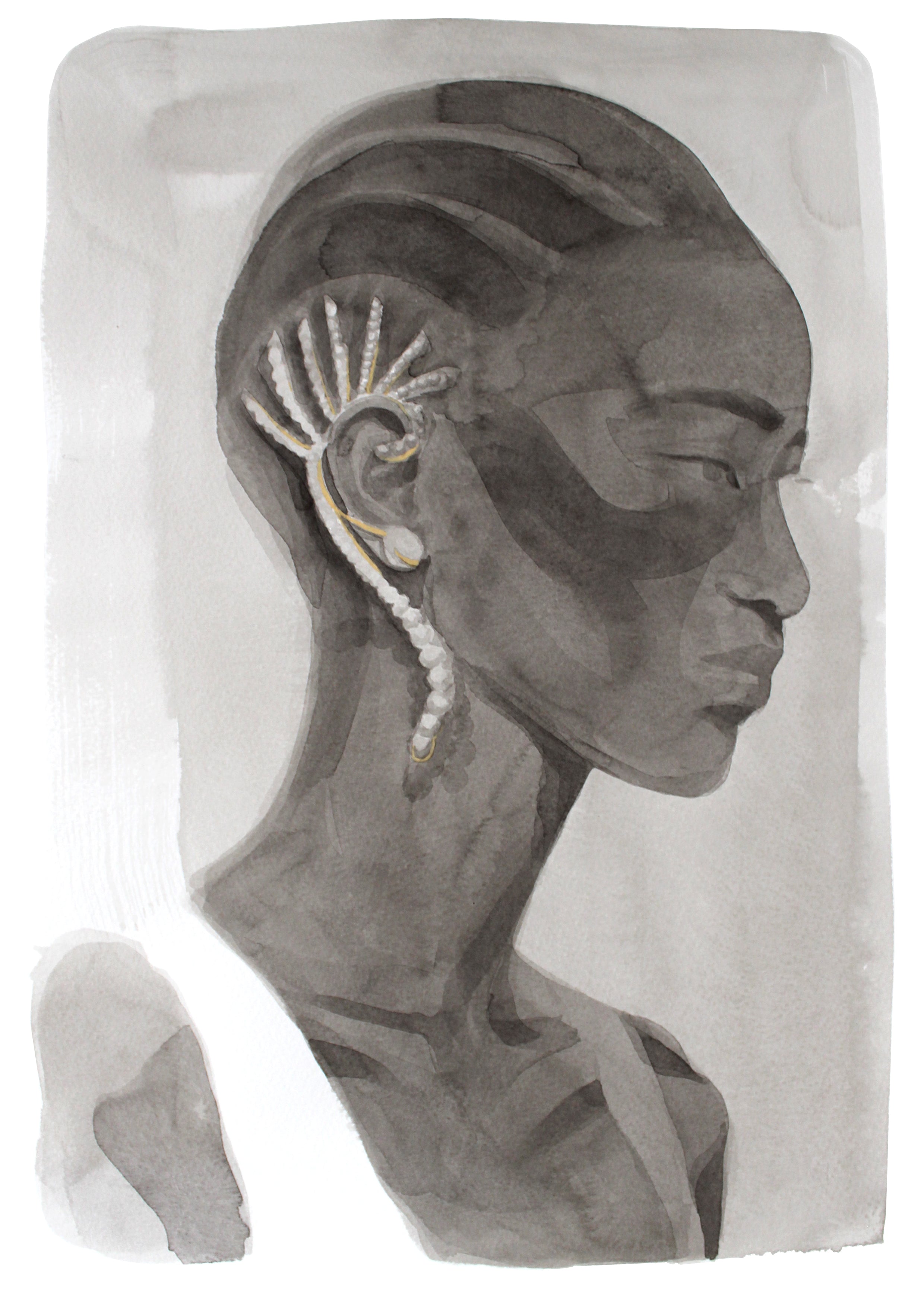 Retrouvez chez Acid Gallery les oeuvres de Joanna Layla, galerie d'art contemporain, Vieux Lille | Encre de Chine, peinture à l'argile sur papier aquarelle Indian Ink and Clay Paint on Aquarelle paper Dimension 29,7 x 42 cm Mai 2020