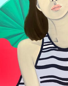 Retrouvez chez Acid Gallery les oeuvres de Jess Burgess, galerie d'art contemporain, Vieux Lille | Oil, Acrylic, on Linen | 49 x 39 cm | 2022