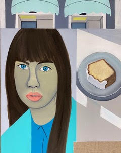 Retrouvez chez Acid Gallery les oeuvres de Jess Burgess, galerie d'art contemporain, Vieux Lille | Oil, Acrylic, on Linen | 49 x 39 cm