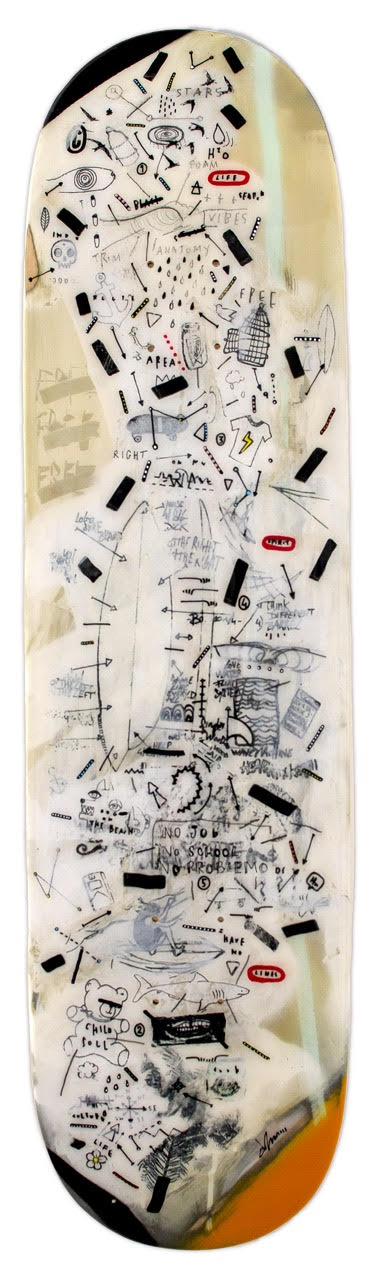 Sebastien Dominici - « Foam & fiber » - 2021 - Mixed Media & Resin - 21,5x81 cm